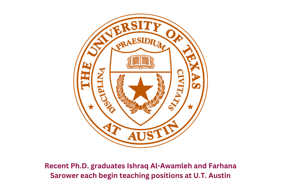 Recent Ph.D. graduates begin teaching positions at U.T. Austin